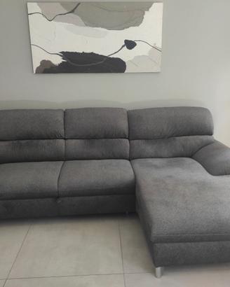 Divano letto 3 posti con penisola