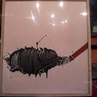 Scanavino Emilio su cartone e legno 1968