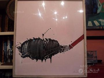 Scanavino Emilio su cartone e legno 1968