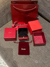 Cartier box anello ring box ref crco000680
