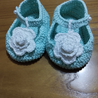 Scarpine neonata uncinetto