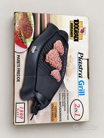 Piastra Grill Elettrica 2 in 1 100 Gradi 1800W