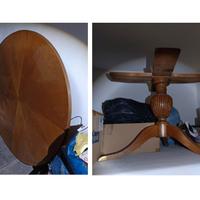 Tavolo tondo antico in legno