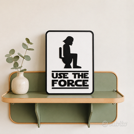 Targa decorativa divertente para bagno Star Wars