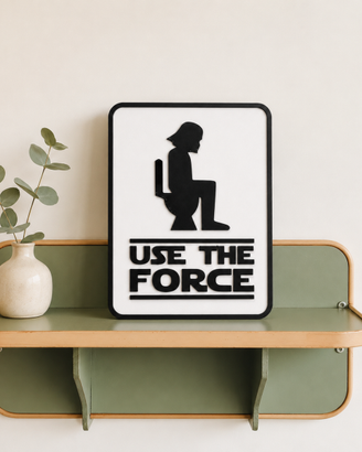 Targa decorativa divertente para bagno Star Wars