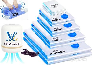 Sacchetti Sottovuoto per Vestiti Con Pompa Elettri