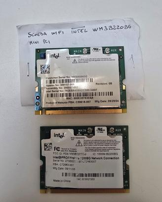 scheda wifi mini pci