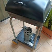 Barbecue / BBQ a carbonella su carrello