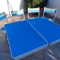 Tavolino da campeggio con sedie