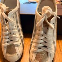 Sneaker donna Louis Vuitton bianche e oro 36,5 (37