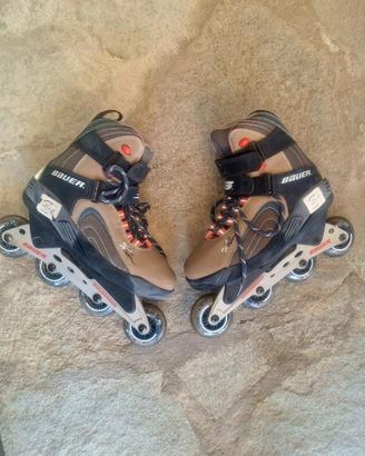 ROLLER PATTINI IN LINEA BAUER XTRA 5.5 UOMO T. 44,