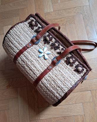 Borsa paglia Vesto Pazzo