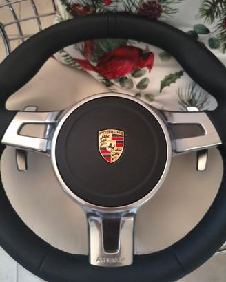 volante sportDesign Porsche pelle nera 