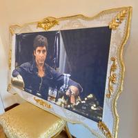 Quadro panna oro dorato Scarface