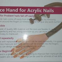 Mano per esercitazione supporto piede per pedicure