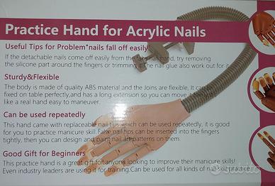 Mano per esercitazione supporto piede per pedicure