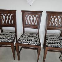 sedie legno rivestite a nuovo