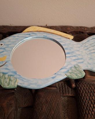 specchio a forma di pesce