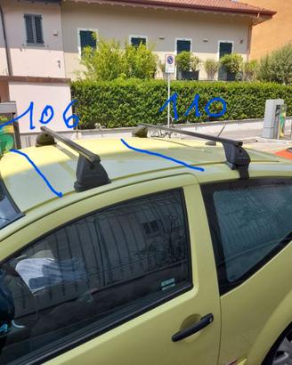 Barre portatutto per auto a 3 porte