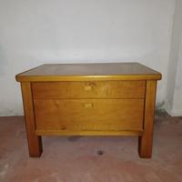 Comodino in Legno con 2 Cassetti