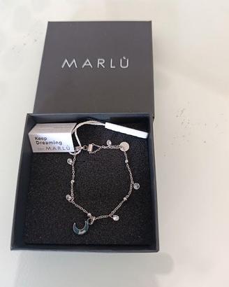 Bracciale donna Marlù acciaio, zirconi, luna