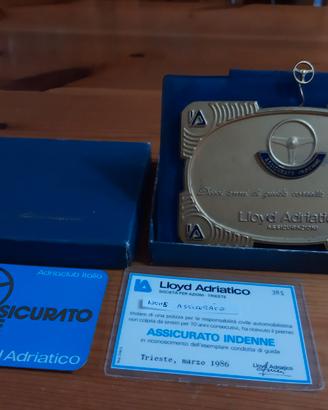 TARGA LOYD ADRIATICO PREMIO ASSICURATO INDENNE
