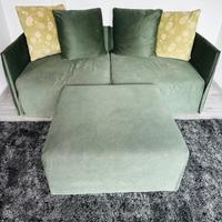 Divano componibile verde poltrone sofa