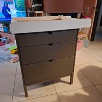 cassettiera con fasciatoio stokke