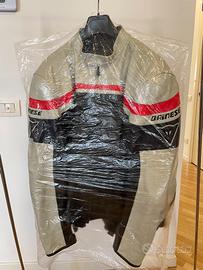 Giacca Moto in Pelle Dainese Racing Vintage – Nero
