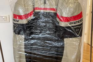 Giacca Moto in Pelle Dainese Racing Vintage – Nero