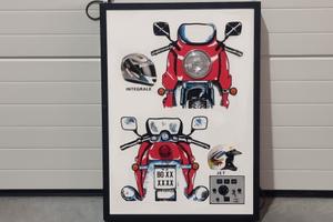 Pannello didattico per autoscuola degli anni '80