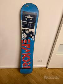 Tavola Rome Burton 155 con attacchi Burton Cartel