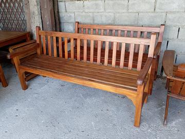 N. 2 PANCHE IN LEGNO TEAK - Marca Unopiù