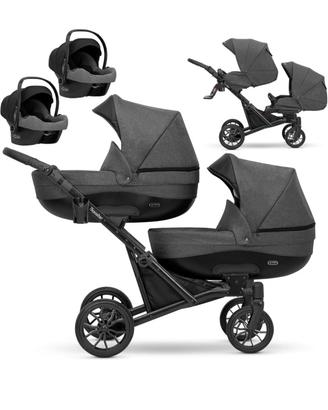 passeggino gemellare trio