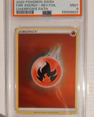 Pokemon PSA 9 Energia Fuoco Champions Path Fire