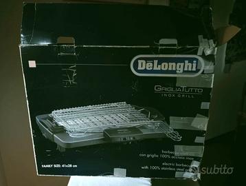 De Longhi BQ80.X Barbecue Elettr 2450W 2 liv potz