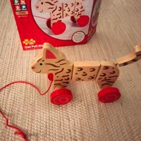 Gioco in legno CAT PULL ALONG