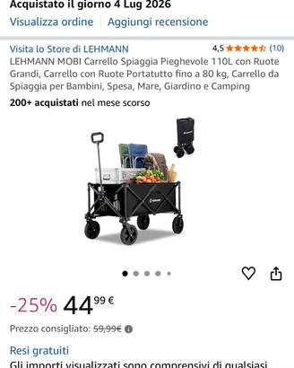 Carrello spiaggia