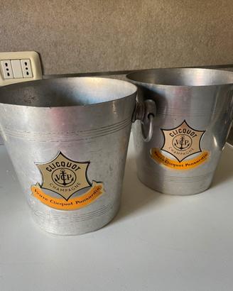 Secchiello porta ghiaccio Veuve Clicquot anni 70