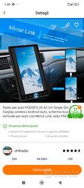 Stereo auto HD GPS camera posteriore android 14