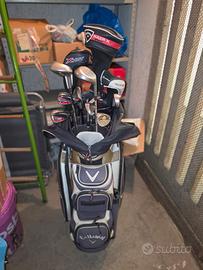 Set completo golf mazze+sacca+accessori 