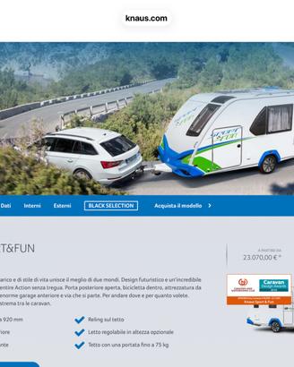 Roulotte sport Fun Knaus