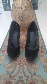 scarpe da donna décolleté tacco 12 scamosciato