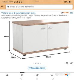 Pannello guardaroba più scarpiera