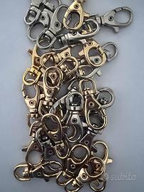 Moschettoni per borse oro e argento