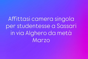 Camere studenti