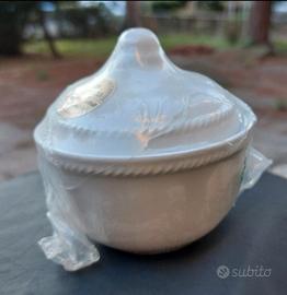 Zuccheriera porcellana bianca