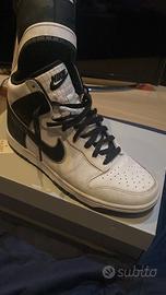 Nike Dunk retro high SE bianco nero mimetico