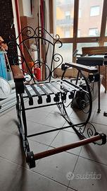 Sedia a dondolo realizzata a mano