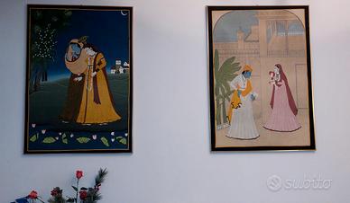 Coppia Quadri Grandi (118x83) - Radha e Krishna -